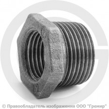 Футорка чугунная НР-ВР (НАР-ВН) Ду 15-10 (1/2"-3/8") Fittex PLUS