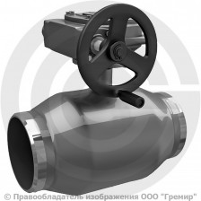 Кран стальной под приварку с редуктором Ду-100 Ру-25 L=230мм LD КШ.Ц.П.Р. 100/080.025.Н/П
