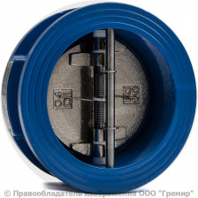 Клапан обратный двухстворчатый чугунный межфланцевый Ду-250 Ру-16 (Т<110°С) ств чугун CB3448N Tecofi