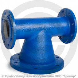 Пожарная подставка фланцевая ППФ Ду-600 ВЧШГ с ЦПП цинк+AL ГОСТ ISO 2531-2012