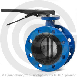 Затвор чугунный поворотный фланцевый Ду-250 Ру-16 из чугуна EPDM с чугунным диском ABRA BUV-FL226