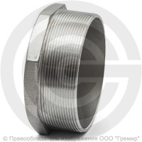 Заглушка нержавеющая AISI 304 6-ти гранная НР (НАР) Ду-80 (3") Заглушка нержавеющая AISI 304 6-ти гранная НР (НАР) Ду-80 (3")