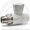Кран PP-R Дн 25-3/4" НР (НАР) прямой для радиатора белый Pro Aqua