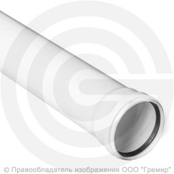 Труба PP-M с раструбом бесшумная белая Дн 160 безнапорная L=3м в/к RTP (РосТурПласт)