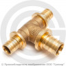 Тройник бронзовый переходной для PE-X труб Дн 20-16-16 RAUTITAN PLATINUM RX Rehau