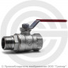 Кран латунный Ду-15 (1/2&quot;) Ру-35 ВР-НР (ВН-НАР) хром полнопроходной рычаг Giacomini R854L