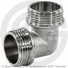 Уголок (угольник) латунный реборда НР (НАР) Ду-20 (3/4&quot;) никель SantechSystems