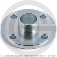 Фланец с резьбовым хвостовиком оцинкованный Ду-65 Ру-16 ГОСТ 12815-80