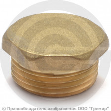 Заглушка латунная НР (НАР) Ду-20 (3/4") VALFEX