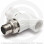 Кран PP-R Дн 25-3/4" НР (НАР) угловой для радиатора белый VALFEX