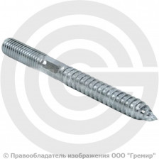 Шпилька-шуруп стальная М10х140 сантехническая